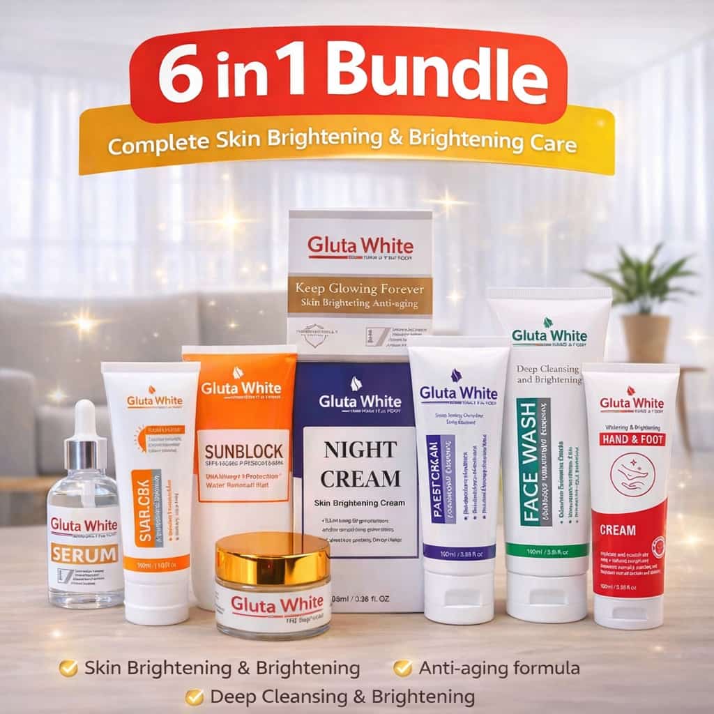 Gluta White 6-in-1 Glow Care Bundle | Complete Daily Skincare Set