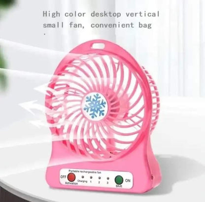 Portable Rechargeable Fan With Light